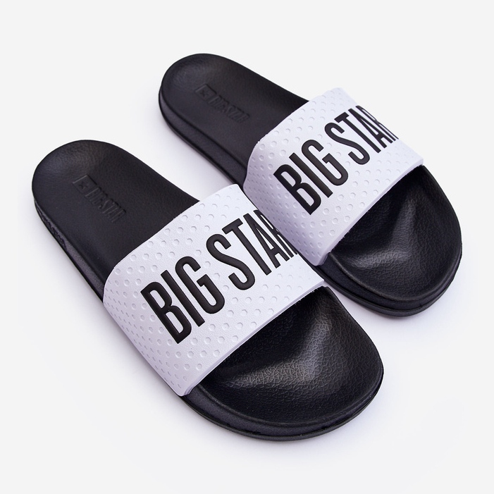 Infradito da uomo Big Star MM174320 Bianco e Nero 1