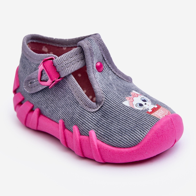 BEFADO S.A. Pantofole Stivaletti Befado 110P480 Grigio e Rosa 1