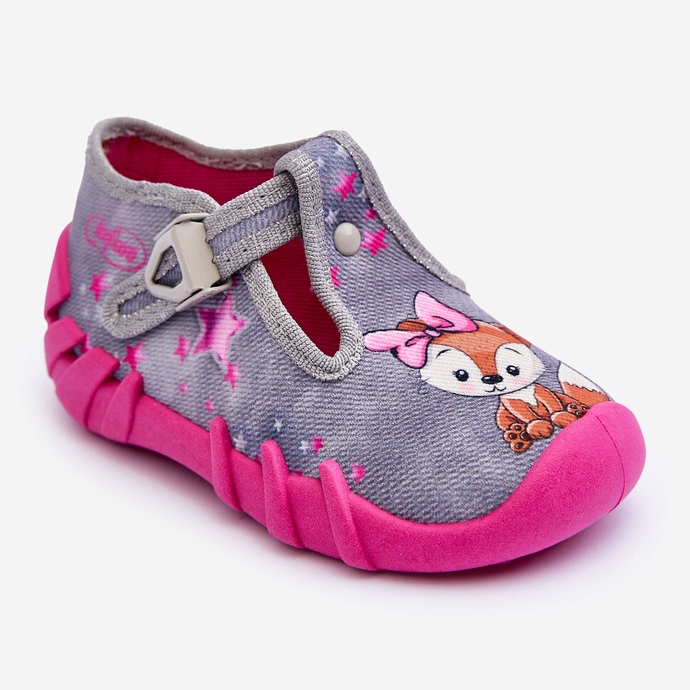 BEFADO S.A. Scarpe Pantofole Scoiattoli Befado 110P467 Grigio e Rosa 1