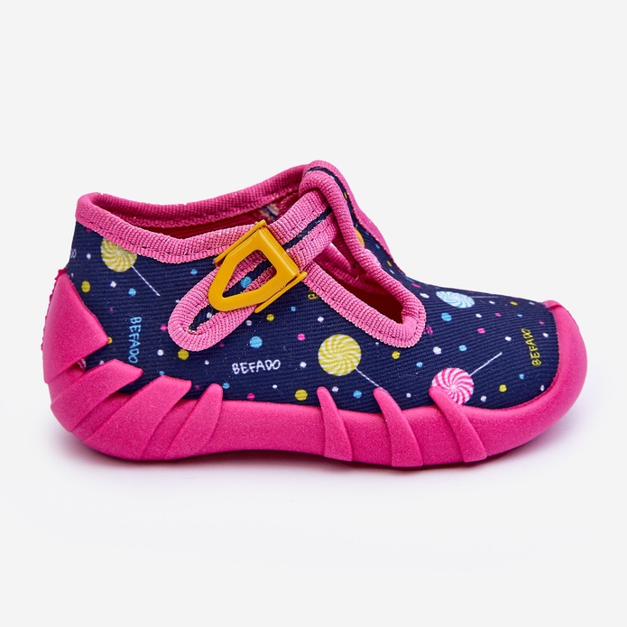 BEFADO S.A. Befado 110P471 Pantofole da bambina, rosa e blu navy 2