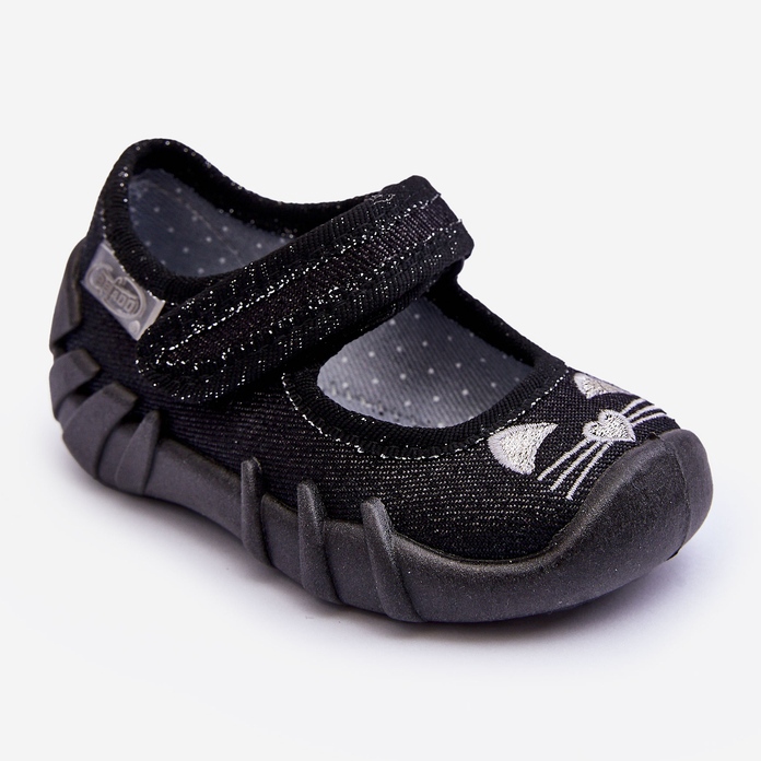 BEFADO S.A. Pantofole ballerina Befado Shiny Cat 109P234 Nere nero 1