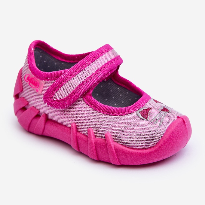 BEFADO S.A. Pantofole ballerina Befado Shiny Cat 109P235 Rosa nero 1