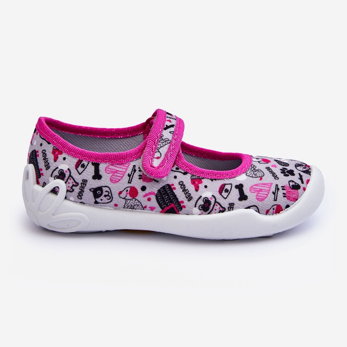 BEFADO S.A. Ballerine per bambini Befado 114X521 Grigio e Rosa 2