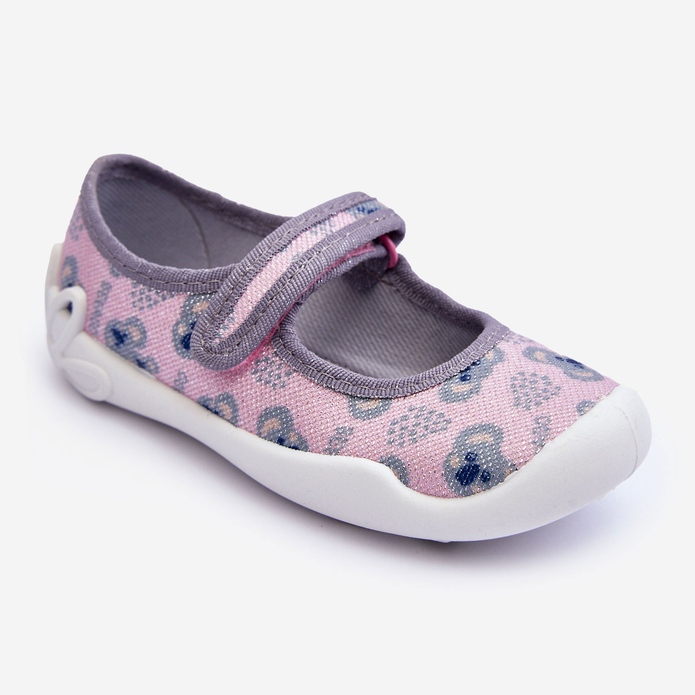 BEFADO S.A. Pantofole per bambini Ballerine Orsetti Befado 114X513 Rosa e Grigio 1