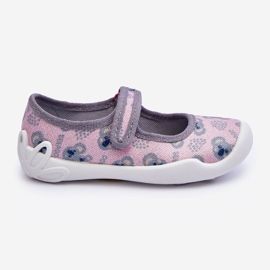 BEFADO S.A. Pantofole per bambini Ballerine Orsetti Befado 114X513 Rosa e Grigio 2