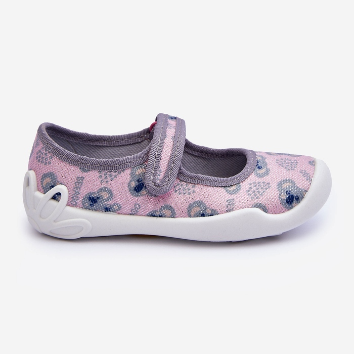 BEFADO S.A. Pantofole per bambini Ballerine Orsetti Befado 114X513 Rosa e Grigio 2