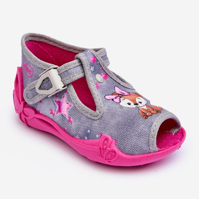 BEFADO S.A. Sandali pantofole scoiattolo Befado 213P137 Grigio e rosa 1
