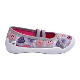 BEFADO S.A. Pantofole ballerina Befado Heart 116X319 Grigie e rosa grigio 2