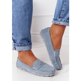 S.Barski Mocassini Donna Scamosciati S. Barski Blu 4