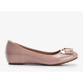 Ballerine Lillie laccate nude beige 1