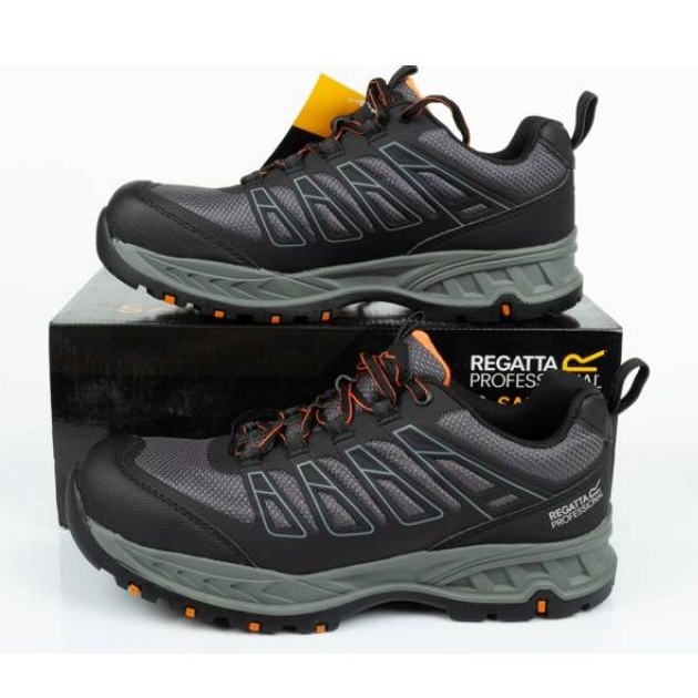 Scarpe da lavoro per la salute e la sicurezza maschile regatta pro kata s1p trk125 nero e grigio 5