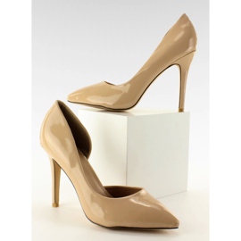 Décolleté asimmetriche U383 Beige nude 1