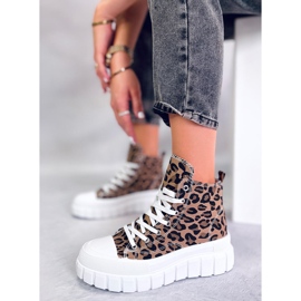 Sneakers alte Tiger Leopard beige 1