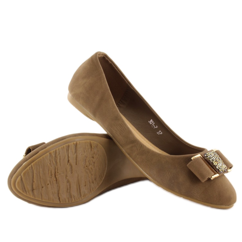 Ballerine pulite 301-7 cachi 1