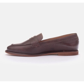 Marco Shoes Mocassini realizzati in pelle naturale marrone 1