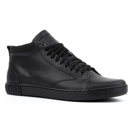 Polbut Sneakers da uomo in pelle 2108, nere nero 1