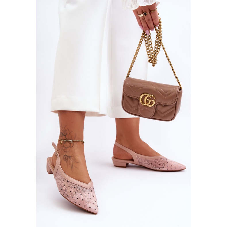 PG1 Ballerine rosa a pois da donna Adore 2