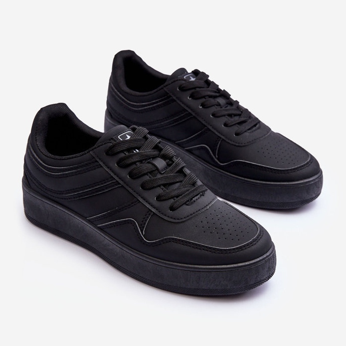 PE1 Scarpe Sportive Da Donna Su Piattaforma Pudina Nere nero 2