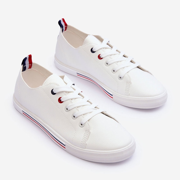 PE1 Scarpe Sportive in Pelle da Donna Bianco Mosaia bianca 1