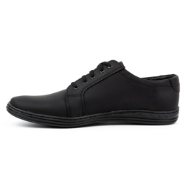 Polbut Scarpe stringate da uomo in pelle 320N, nere nero 1