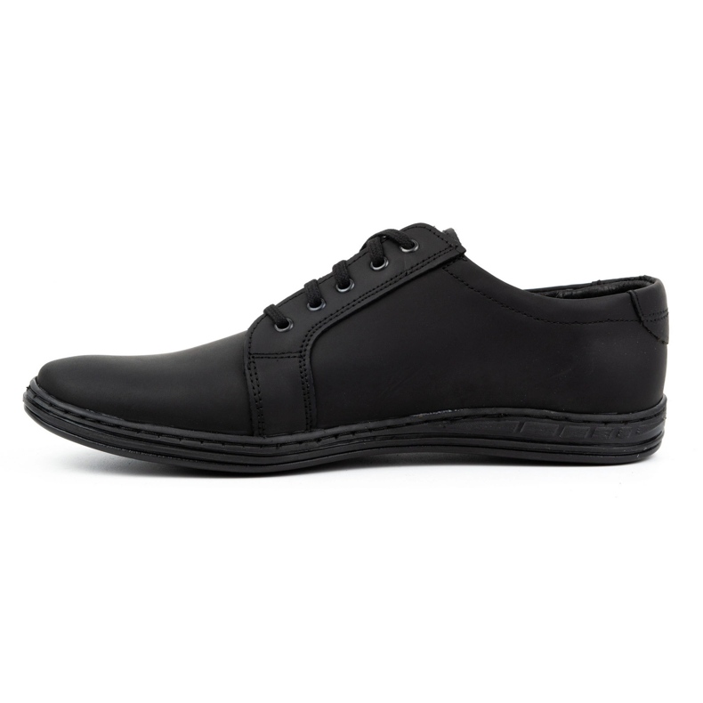 Polbut Scarpe stringate da uomo in pelle 320N, nere nero 1