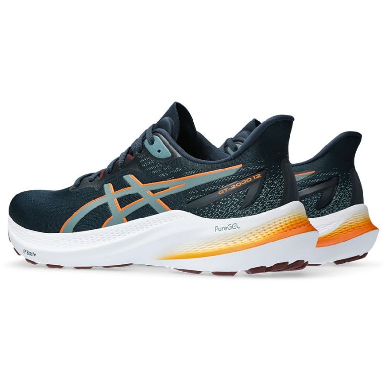 Scarpe da corsa Asics GT-2000 12 M 1011B691 401 Blu francese verde 2