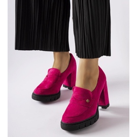 Décolleté rosa con tacco alto di Vinceza 1