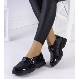 BM Scarpe laccate nere con fibbia Ancel nero 2