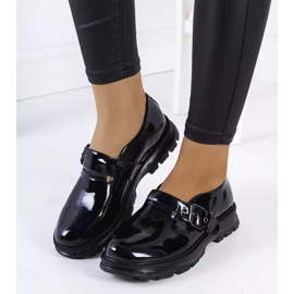 BM Scarpe laccate nere con fibbia Ancel nero 1