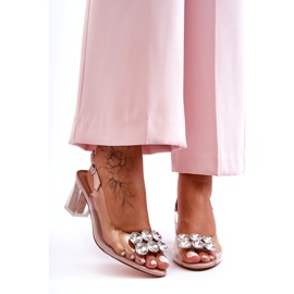 Sandali Trasparenti Con Tacchi Rosa S.Barski MR1037-43 7