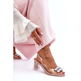 Sandali Trasparenti Con Tacchi Rosa S.Barski MR1037-43 4
