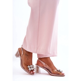 Sandali Trasparenti Con Tacchi Rosa S.Barski MR1037-43 6