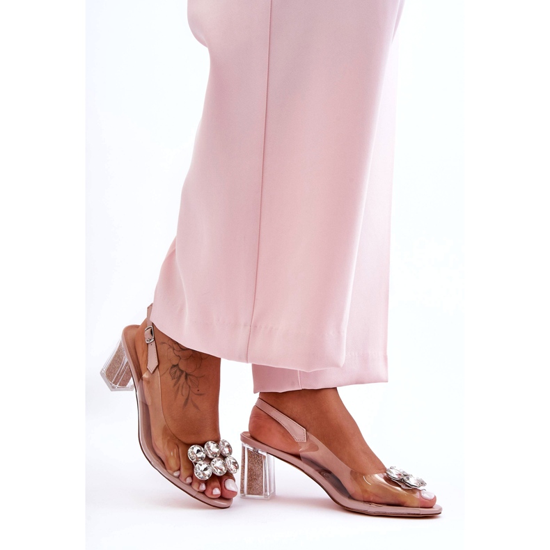 Sandali Trasparenti Con Tacchi Rosa S.Barski MR1037-43 6