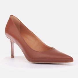 Marco Shoes Tacchi in nappa marrone 1