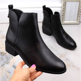 Stivaletti Chelsea isolanti da donna, neri, Sergio Leone BT606 nero 1