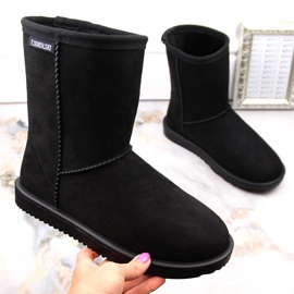 Doposci slip-on Eskimo da donna in pelle scamosciata, neri T.Sokolski EMU2241 nero 1