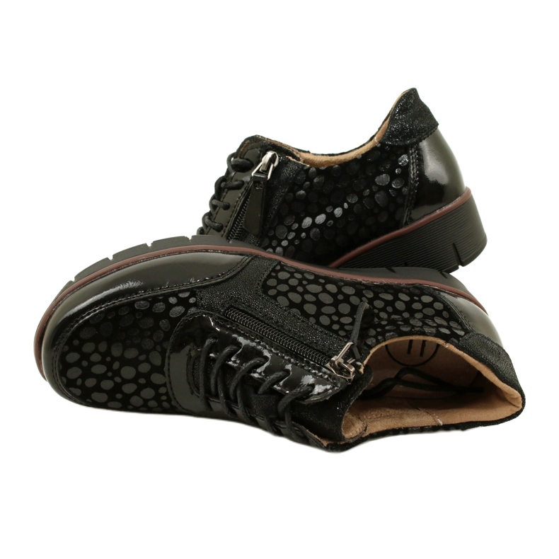 Sneakers Filippo DP4912/23 BK in pelle, nere nero 4
