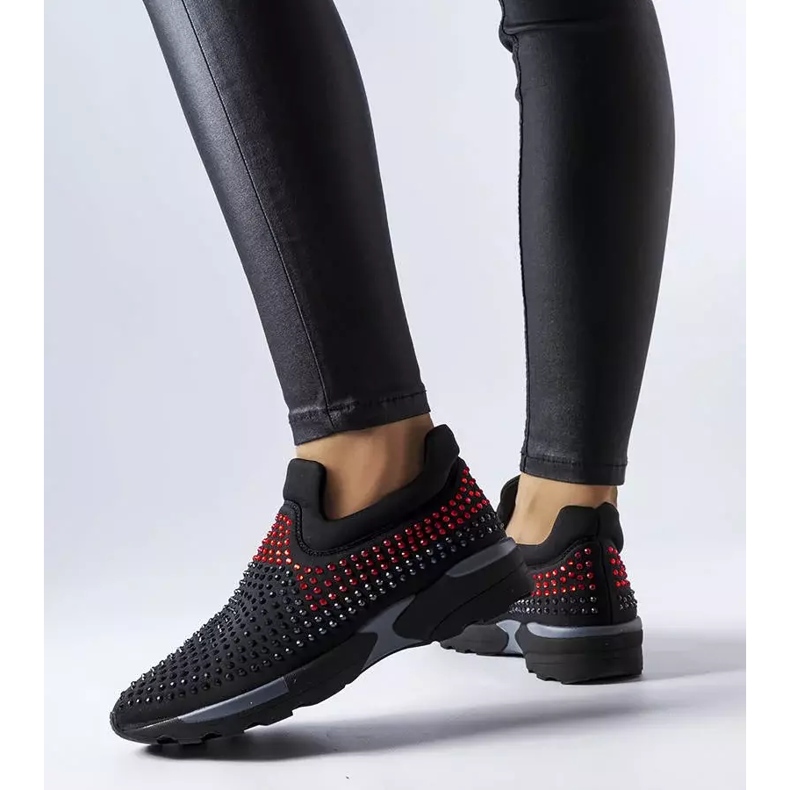 PA1 Sneakers nere decorate con strass Berger nero 1