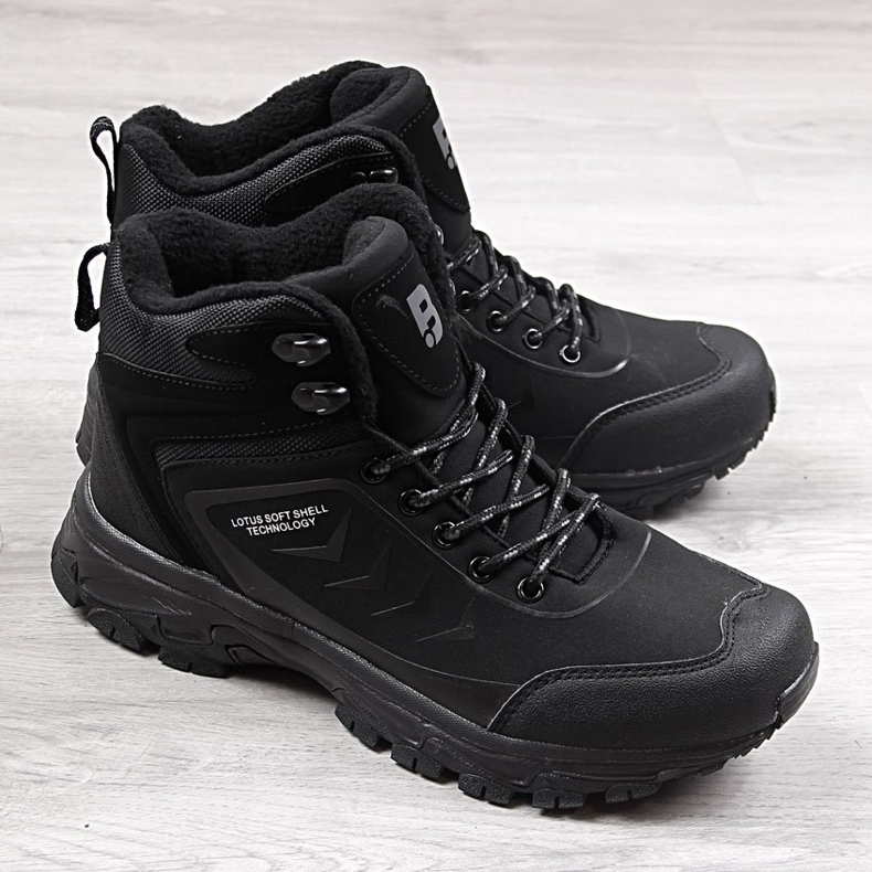 Scarpe da trekking nere da uomo McBraun 1403 nero 1