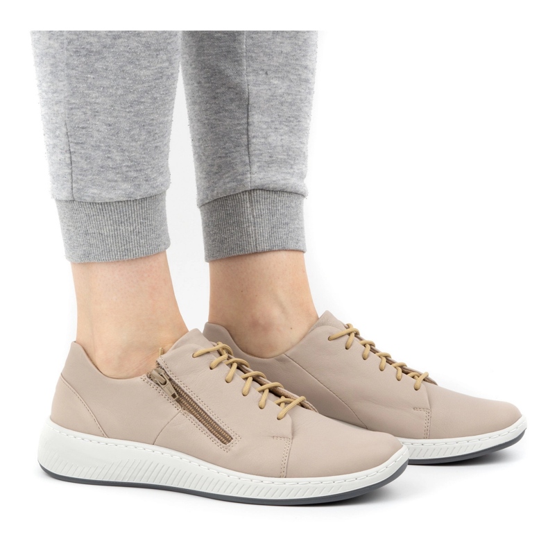 WASAK Scarpe da donna sneakers in pelle 0602W grigio 1