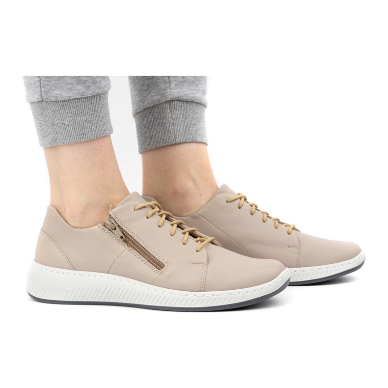 WASAK Scarpe da donna sneakers in pelle 0602W grigio 2