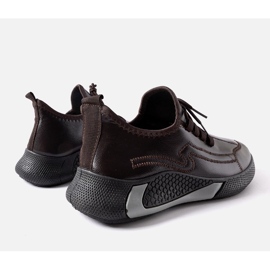 Scarpe da ginnastica marroni da uomo Monje marrone 1