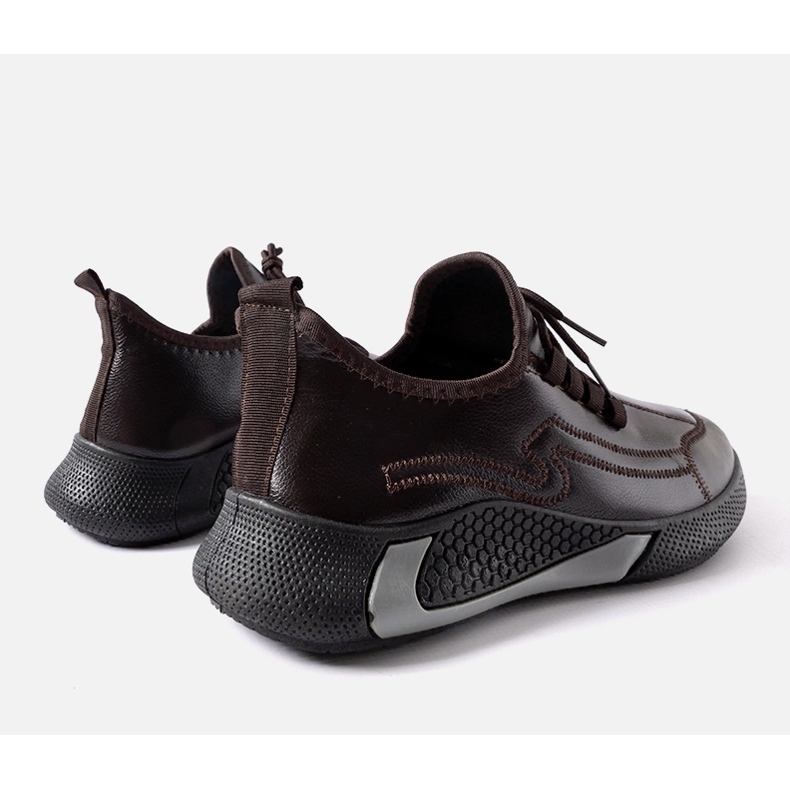 Scarpe da ginnastica marroni da uomo Monje marrone 1