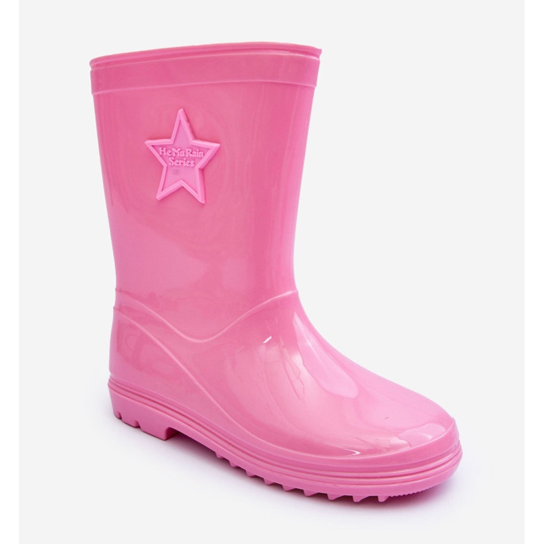 PG3 Stivali Wellington in gomma per bambini Rosa Malvi 1