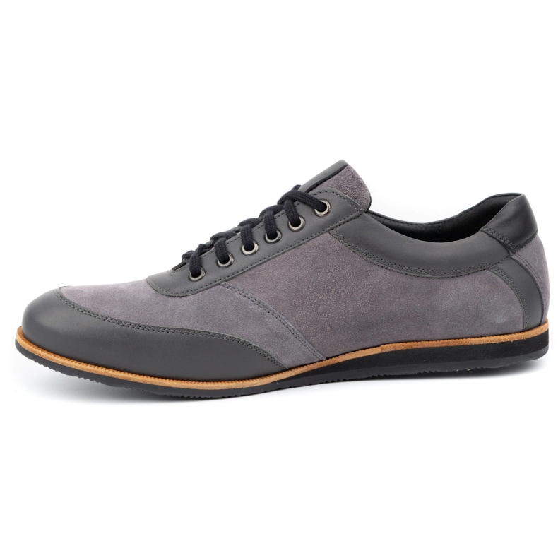 Olivier Scarpe da uomo in pelle grigie 7007KB grigio 1
