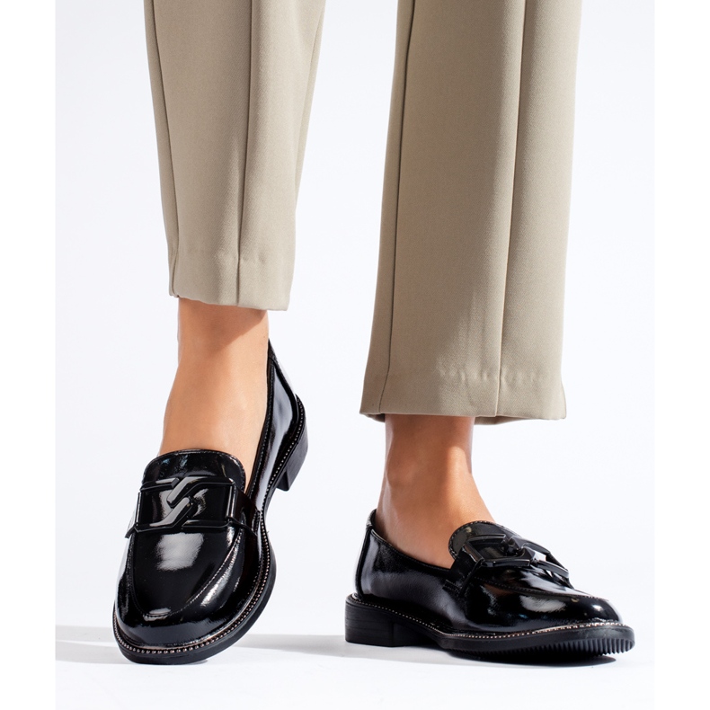 Scarpe da donna Shelovet laccate nere nero 2