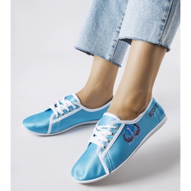 Sneakers da donna Woodstock blu 1
