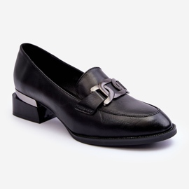 Vinceza Scarpe Mocassini In Pelle Su Tacco Alto, Sakina Nera nero 1