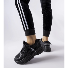 Sneakers Fida nere con suola spessa nero 1