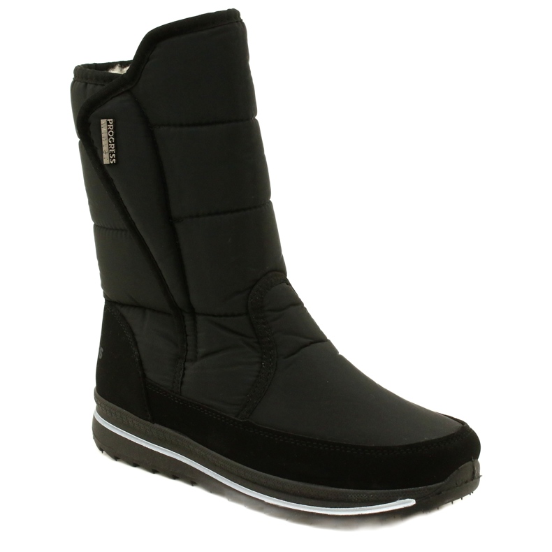Stivali da neve isolati da donna Progress Progj-22-128 Black nero 1